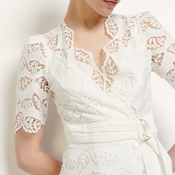 Sandro Lace Wrap Dress - Picture 4 of 9